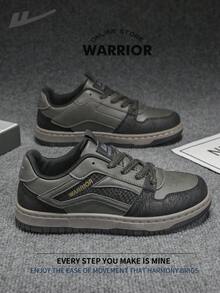 Warrior Men's Board ShoesSpring And SummerComfortable Modest Style Casual Yet Sleek Sneakers Applicable Throughout The Year Wear-Resisting All-Day Wear Training Sneakers Running Shoes - Dark Military Green/black - View 1