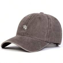 1pc Women's RH Embroidered Washed Baseball Cap, Fashionable Adjustable Sun Protection Casual Hat, Suitable For All Seasons, Daily And Sports - Multicolor - View 9