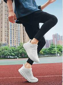 Men Platform Fashion Basketball Walking Shoes For Men Basket Men Outdoor Comfortable - White - View 4