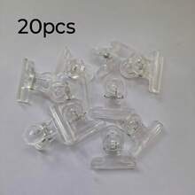 10/20 Plastic Bulldog Clips, Practical Paper Clips, Hinge Clips, Suitable For Home And Office Use (Transparent) - Multicolor - View 9