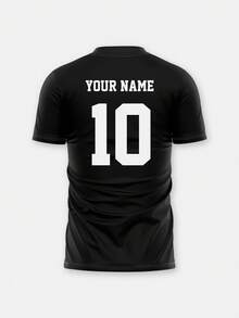 Custom Men's Printed T-Shirt, Input Your Number, Custom Team T-Shirt, Suitable For Team Use, Team Competition, Team Games. Multiple Color Options. - White - View 3