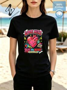 Women T-Shirts - 黑色 - 查看 1