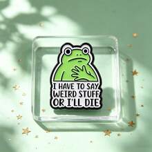Funny Frog Quote Lapel Enamel Pins And Brooches Badge Pins For Backpacks Bags Backpack Cool Decoration Friend For Gifts - Multicolor - View 7