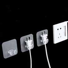 免鑽孔插頭掛鉤黏貼式插座固定器,適用於家用電器、充電頭與電源線,廚房小工具 - 均碼 - 查看 12