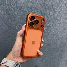 Phone Case - Phone Case: Luxurious, Ultra-Thin, Shockproof, Matte, Transparent Phone Case With Lens Protection Film, Suitable For IPhone 18 17 Air 16 15 14 13 Pro Max, Lens Protection Back Cover, Unisex. - Orange - View 26
