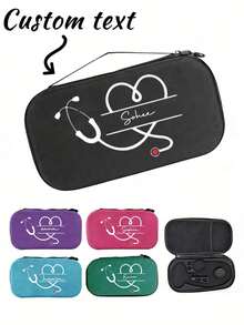 Customized EVA Stethoscope Storage Bag, Stethoscope Pattern Storage Box,Household Pregnant Women Stethoscope Storage Box, EVA Hard Shell Storage Bag - Multicolor - View 2