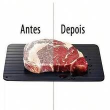 Tabua Magica Para Descongelar Alimentos, Defrost Express G Tábua Grande de Alumínio 20x35cm de Descongelar Carnes - Primicias Qiu - Preto - Visão 7