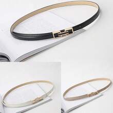 1pc Women's Fashion Personalized Buckle Belt, Korean Versatile Decorative Belt For Jeans, Trousers, Casual Wear - A - View 14