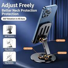 1pc Phone/Tablet Stand, Adjustable Angle Slouchy Bracket - Multicolor - View 2