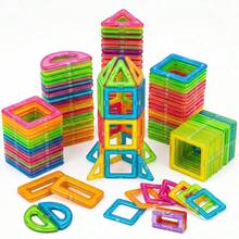 30pcs/50pcs/90pcs/140pcs Kids Magnetic Toy Set, STEM Educational Puzzle Toy, Interactive Sensory Building Blocks, Sturdy And Durable Structure, Holiday And Birthday Gift For Children, Random Color - Multicolor - View 12
