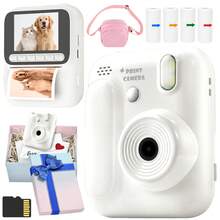 Cámara instantánea con zoom 8x, video 1080P de alta definición, fotografía con múltiples efectos, adecuada como cámara de ocio, 4 efectos de foto incorporados, juegos de entretenimiento mini, regalo ideal para vacaciones, cumpleaños, regalo creativo, batería de 1300mAh - Ver 14