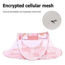Mosquitera de malla de alta densidad para niños, con forma de barco de dibujos animados, sin necesidad de instalación, cama portátil para bebés. - Negro - Ver 6