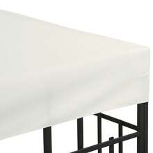 10' X 10' Gazebo Replacement Canopy Top, 2-Tier UV-Protective Cream White Cover For Garden, Patio Outdoor Use (Top Only) - Apricot - View 10