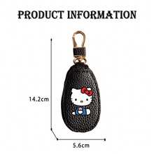 1 buah Dompet Kunci Hello Kitty Sanrio Lucu, Pengatur Kunci Mobil dengan Resleting Emas, Gantungan Kunci Multifungsi, Desain Ringkas, Cocok untuk Digunakan Seluruh Keluarga, Hiasan Tas, Aksesori Lucu dan Menyenangkan, Penutup Resleting Tahan Lama, Hadiah Penting untuk Halloween, Natal, dan Ulang Tahun - MultiWarna - View 3