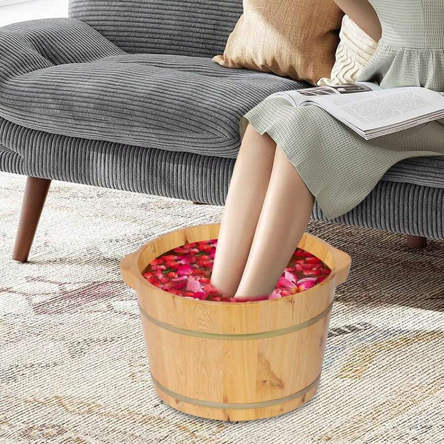 Foot Tubs - Wood Color - View 1