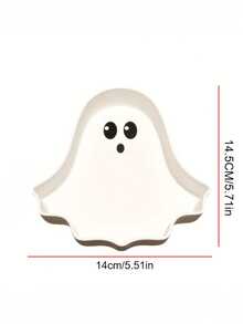 1 Set Halloween Tray, Cute Ghost Design, Home Desktop Decor, Suitable For Halloween Party Storage, Home Storage, Multi-Functional Storage Box For Organizing Small Items, Holiday Tabletop Accessories, Durable Small Item Tray, Halloween Small Decor, Halloween Gift - Multicolor - View 10