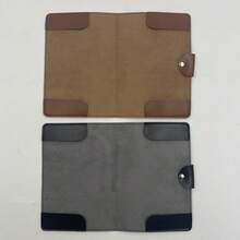 Premium PU Leather Golf Scorebook; Golf Course Scorecard - Brown - View 6