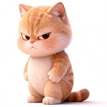 10/6/5/3/2/1pc Cute Grumpy Orange Tabby Cat Stickers Kawaii Ginger Kitten Removable PVC Funny Animal Decals For Car Window Bedroom Luggage Rome Auto Decor Fall Bathroom Decor Halloween Wall Decor - A - View 8
