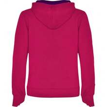 Roly Womens/Ladies Urban Hooded Polycotton Sweatshirt - Rosette/Purple - View 2