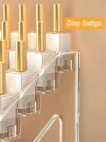 1pc Desktop Display Stand Large Capacity Pen Holder Transparent Acrylic Storage Box; Transparent Desktop Cosmetic Display Stand, Detachable Multi-Layer Cosmetic Storage, Suitable For Bathroom, Bedroom Etc - View 7