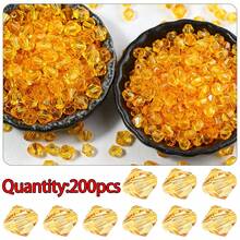 200-300顆 6/8mm 彩色透明雙尖塑膠散珠，DIY珠寶製作配件，適用於項鍊與手鍊 - 塑膠 - 查看 13
