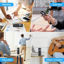 8GB Digital Voice Recorder, Expandable Storage, 1536Kbps High-Definition Recording With Noise Reduction, Supports 28 Languages, Built-In MP3 Player, Built-In 300mAh Battery With Long Battery Life, Perfect Audio Recorder For Lectures, Meetings And Interviews - View 8