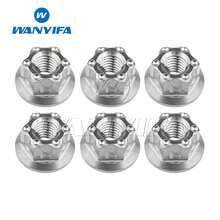 Wanyifa 6Pcs Titanium Alloy M6/M8/M10/M12/M14/M16 Fancy Nuts Motorcycle Upgrade Replacement Accessories - A - View 11