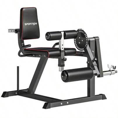 Seated Leg Extension And Curl Machine, Adjustable Plate Loaded Lower Body Training Machine For Leg Extension, Leg Curl And Glute Exercises