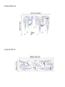 mama look 1pc, Floral & Bird Wall Sticker, Petal Butterfly Decoration, PVC Self-Adhesive Removable, Suitable For Bedroom, Living Room, Study, Dining Room, Bathroom, Home Wall Decoration, Room Decor Etc. - Multiple Styles - View 11