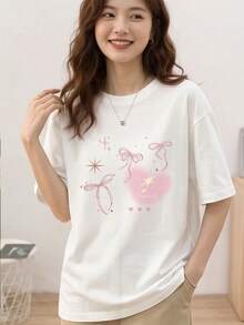 Women T-Shirts - 白色 - 查看 2