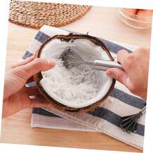1/2 Pieces Stainless Steel Coconut Cream Slicer/Home Use Coconut Shredder/Kitchen Manual Scraper. - Silver - View 2