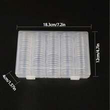 100個 1.18英吋透明硬幣保護盒，附內墊，圓形紀念幣儲存膠囊盒，硬幣收藏防塵展示盒，古幣與紀念幣專用儲存保護殼 - 彩色 - 查看 5