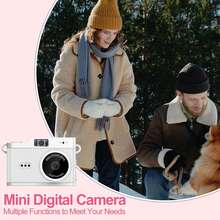 Kamera Digital Mini, Kamera Digital Definisi Tinggi, Kamera Digital Portabel, Kamera Digital HD 1080P, Mendukung Kartu Memori 32GB, Kamera Digital SLR Portabel, Multi-Fungsi Multi-Filter, Cocok untuk Vlogging dan Fotografi Perjalanan, Mainan Kamera Digital (Baterai Isi Ulang 200mA) - X5 (dengan kartu) - View 12