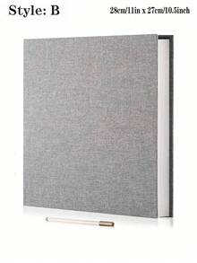 亞麻照片相簿 自黏式剪貼簿相簿 適用 2x3 4x6 5x7 8x10 10x12 照片 DIY 相本，生日禮物送給女性媽媽，婚禮家庭旅行收納本，返校季，學校用品 - 彩色 - 查看 14