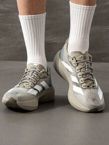 adidas × LABRUM Adizero Evo SL 舒適貼合增高跑步鞋 男款 灰白 - 灰白 - 查看 1