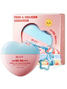 MOOYAM MOOAYAM SPF50+ PA+++ Collagen Sunscreen – Anti-Aging, Waterproof And Sweat-Resistant; Provides High-Performance Sun Protection, Fast-Drying, Non-Sticky - Pink Purple - View 1