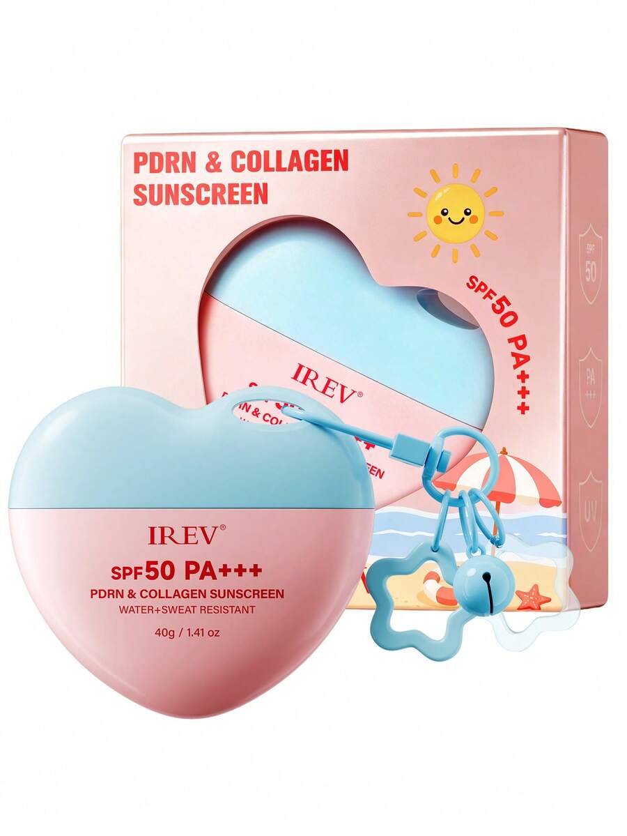 MOOYAM MOOAYAM SPF50+ PA+++ Collagen Sunscreen – Anti-Aging, Waterproof And Sweat-Resistant; Provides High-Performance Sun Protection, Fast-Drying, Non-Sticky - Pink Purple - View 1
