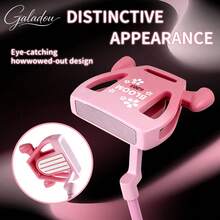 WUDAY Pink Hollow Golf Putter, Left/Right Handed Optional, High Aesthetic Fresh Pink Appearance, Three-Line Alignment Aid, Hollow Weight Structure Enhances Stability, Grooved Face Increases Friction, Ergonomic Design For Women - Pink - View 5