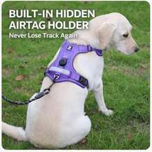 1 Peça Colete para Cachorro com Estojo Protetor AirTag, Suporte Oculto Integrado para AirTag, Colete Ajustável Reflexivo, Adequado para Cães de Pequeno a Grande Porte, Não Inclui Rastreador AirTag ou Guia - Multicolorido - Visão 6