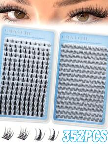 320 Pieces Of Card-Type Breathable False Eyelashes, Easy For DIY, Can Be Extended By 10 To 16 Millimeters. C-Shaped Curled, With A Clear And Moist Makeup Effect. Cartoon-Style Eyelashes, Triple Fish Tail Eyelashes And 3D Segmented False Eyelashes. - C - View 12