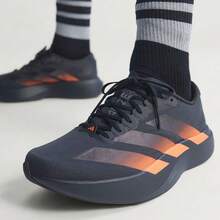 adidas Adizero Evo SL 舒適經典黑橙色增高跑步鞋 男款 - 黑橙色 - 查看 2