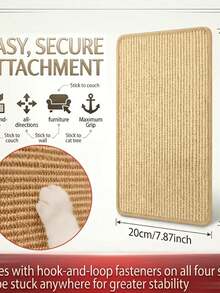 Natural Sisal Cat Scratching Pad, Multi-Purpose Sofa Furniture Protector, Durable Cat Claw Scratching Toy Carpet, Suitable For Indoor Cats - one-size - View 9