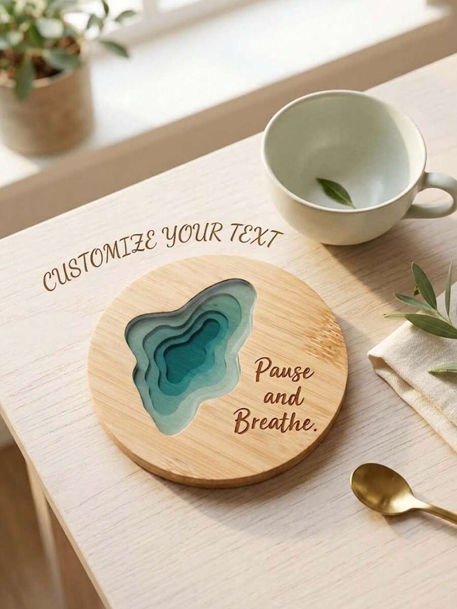 Posavasos personalizados - Marrón - Ver 1