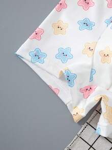 Young Boy 4pcs/Pack Colorblock All-Over Print Casual Daily Boxer Briefs - Multicolor - View 6