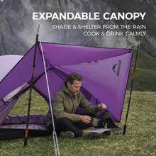 Naturehike Mongar Base帳篷2人紫色露營健行便攜 - 彩色 - 查看 5
