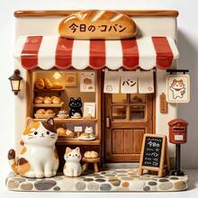 Cat Lotus Coffee House Refrigerator Magnet, 3D Embossed Personalized Cute Creative Gift Decoration Magnetic Souvenir, These Exquisite Fridge Magnets Are Great Creative Gifts, Can Be Used To Decorate Kitchen, Whiteboard, Storage Cabinet, Refrigerator, Also For Home Decor - Style 1 - View 9