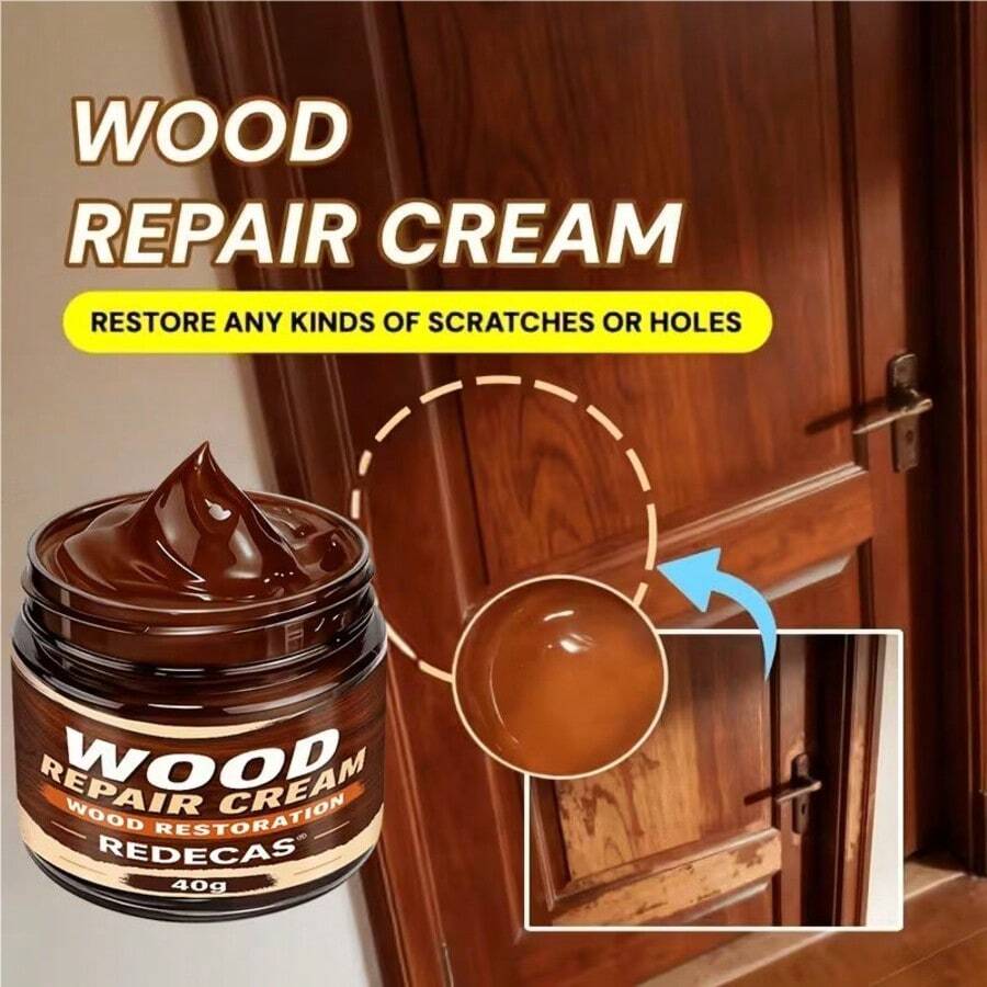 Brown Wood Scratch Repair Paste, Fast-Drying, Quick-Curing Emergency Wood Repair, Essential For Slouchy People, Long-Lasting, One-Time Filling, Strong Protective Effect