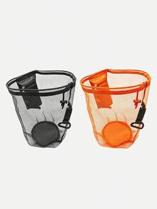 Multifunctional Sports Drawstring Mesh Bag, Portable Basketball Mesh Bag, Ball Storage Bag With Zipper Pocket, Mesh Tote Bag Suitable For Men And Women, Basketball, Football, Rugby, Volleyball And Football Sports Equipment Storage, Basketball Gear - Multicolor - View 12