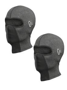 1pc/2pcs Unisex Solid Color Nylon Balaclava Headwear Set, Single Hole Full Face Mask For Cycling, Suitable For Daily Wear And Outdoor Activities - Multicolor - View 5