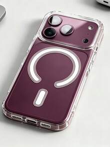 透明壓克力磁吸手機殼 夏季創意皮膚紋理磨砂保護殼，適用於 iPhone 17 Pro Max 17 Pro 16 Pro Max 16 Pro 15 14 13 12 Pro Max Plus 11 13 16 17 系列 - 無色 - 查看 1
